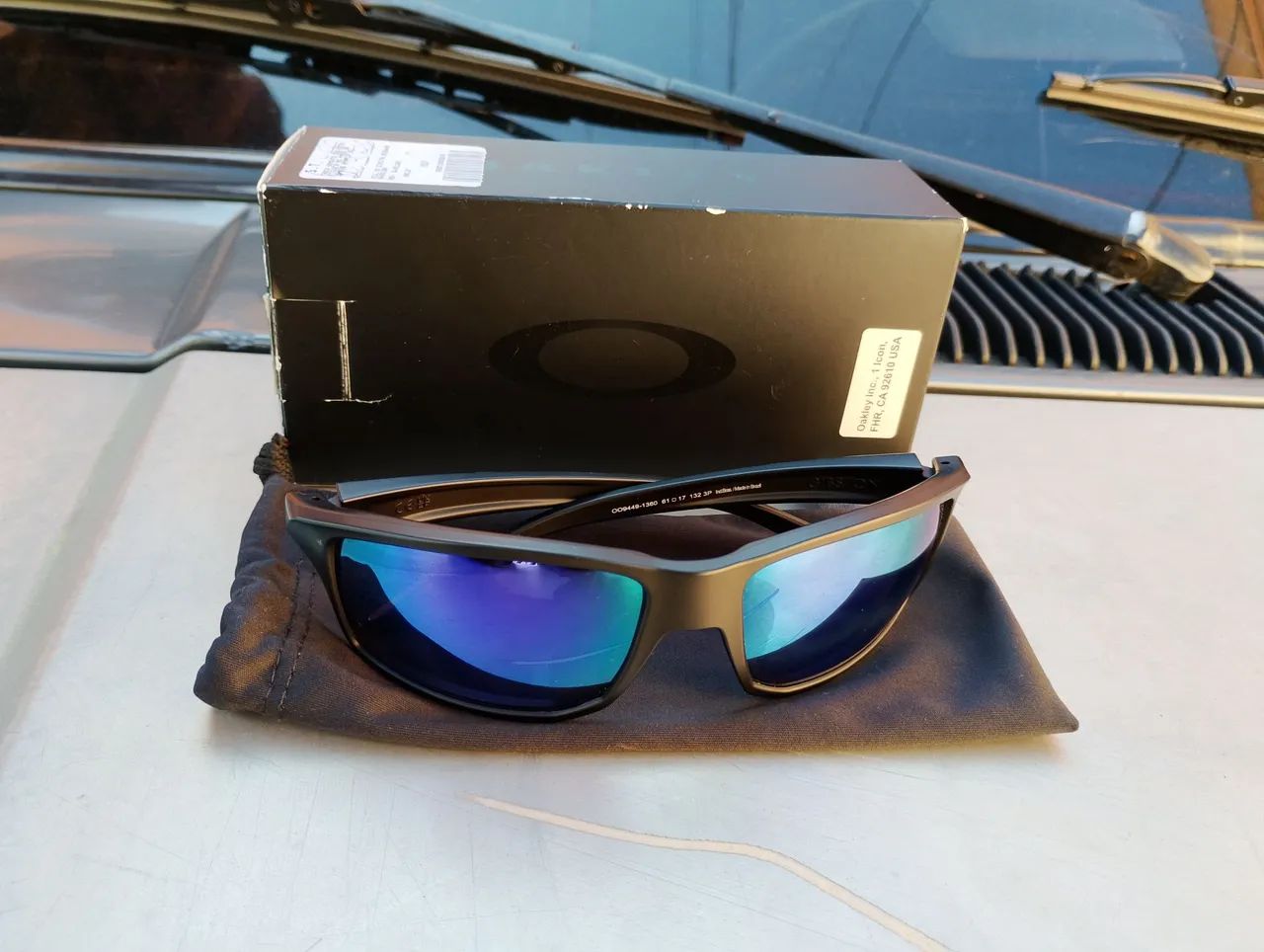 Óculos Oakley Gibston prism Violet polarizado  - Foto 5