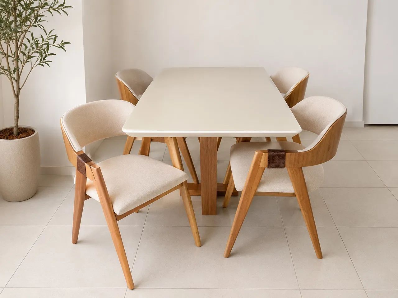 Mesa com 4 Cadeiras Poltronas OPORTUNIDADE