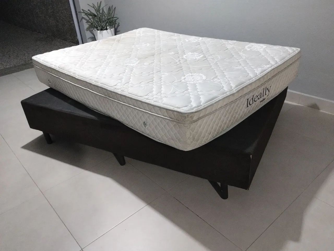 Cama box casal padrão base mais colchão box entrego ler anúncio  - Foto 4