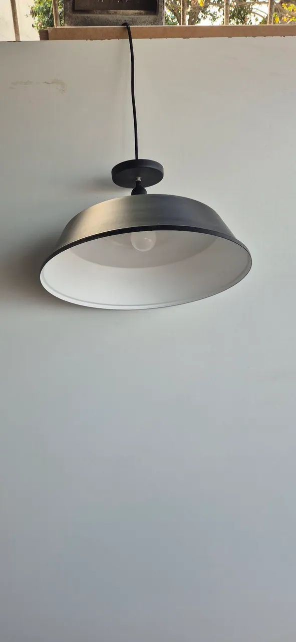 2 Luminárias estilo industrial 46cm