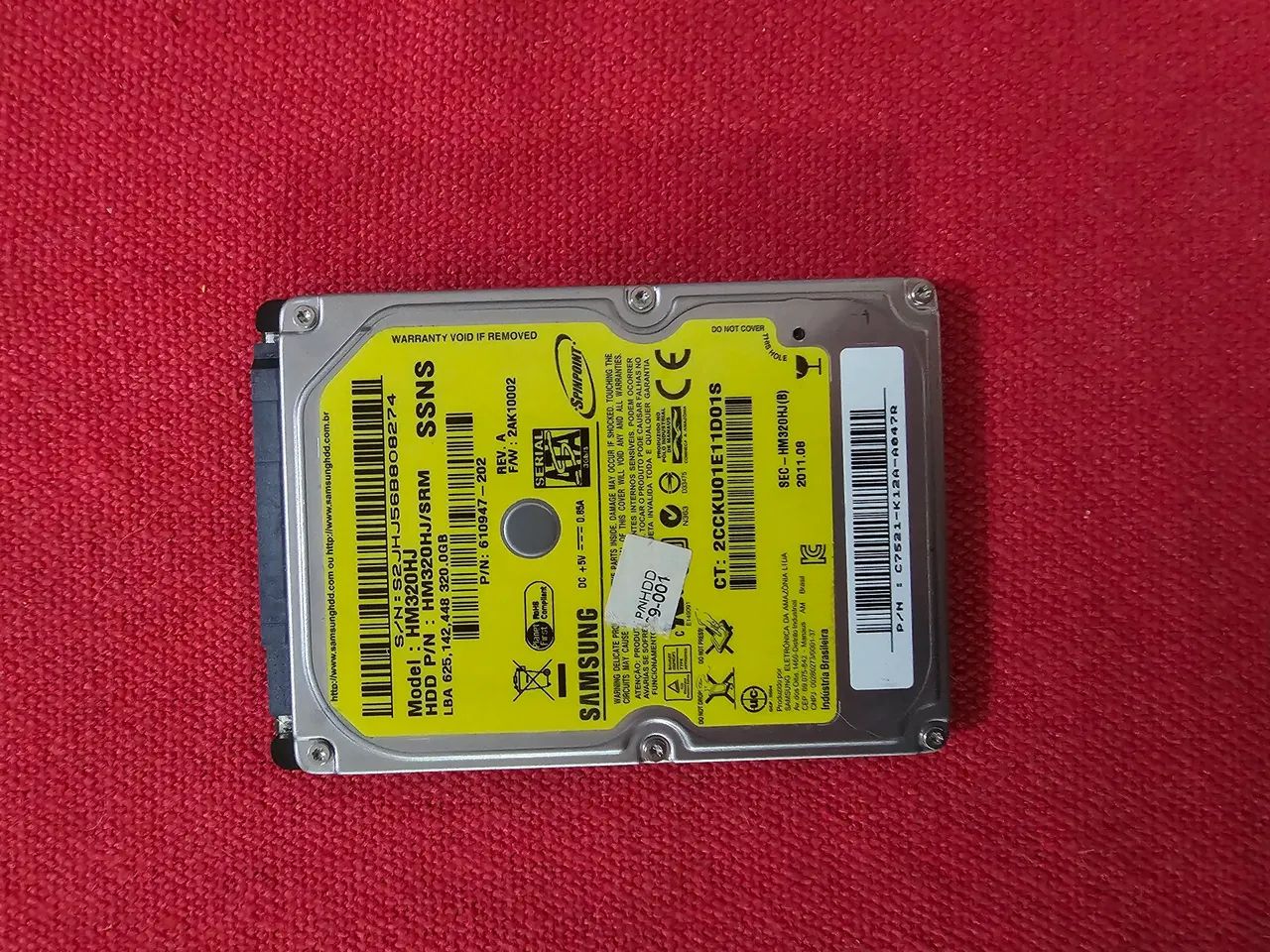 Hd 320Gb Sata 2.5 P/ Notebook