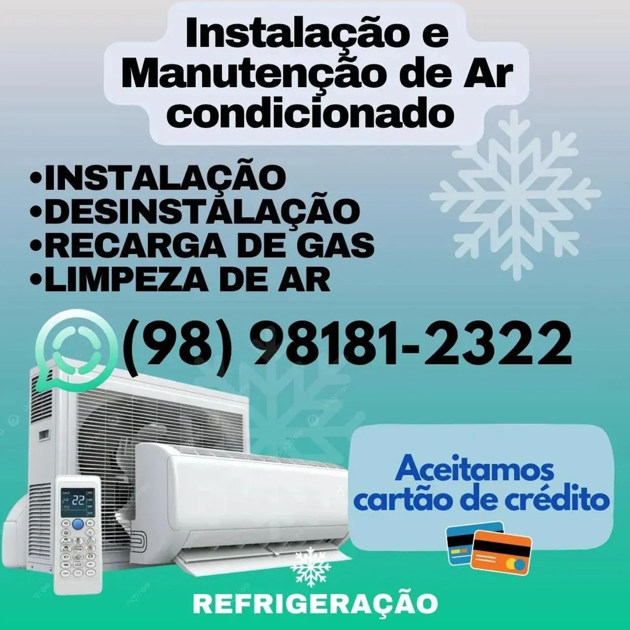 Instalação e limpeza de ar condicionado 