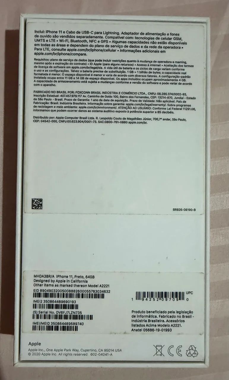 Caixa iPhone 11
