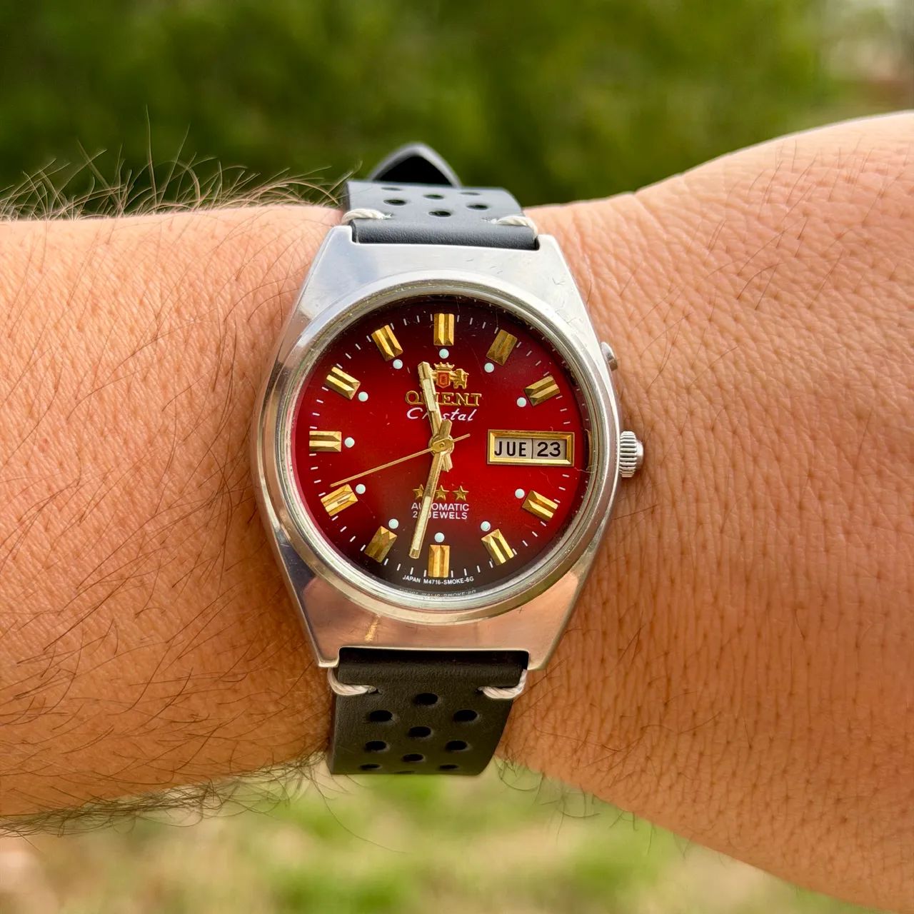 Orient 3 Estrelas Vermelho Automático  - Foto 3