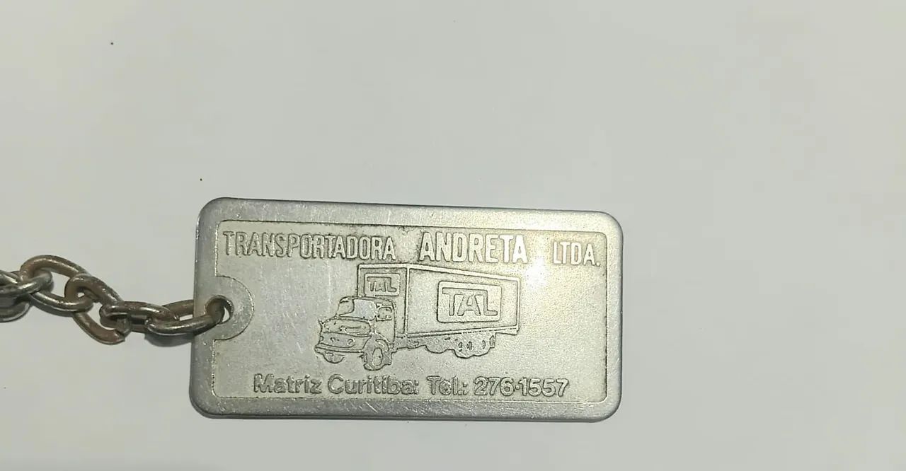 Chaveiro antigo de transportadora ANDRETA