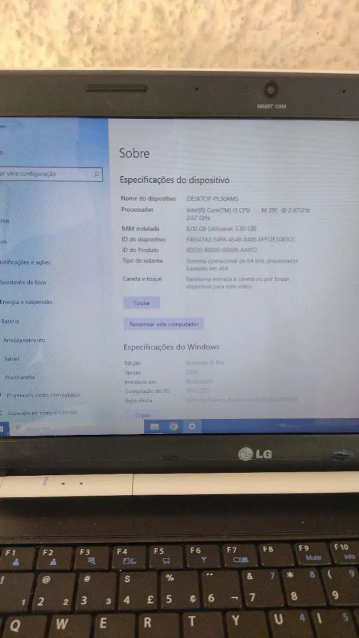 Notebook LG HDMI Core i3 Windows 10 Pro Ativado 6G SSD Mzmp  - Foto 4