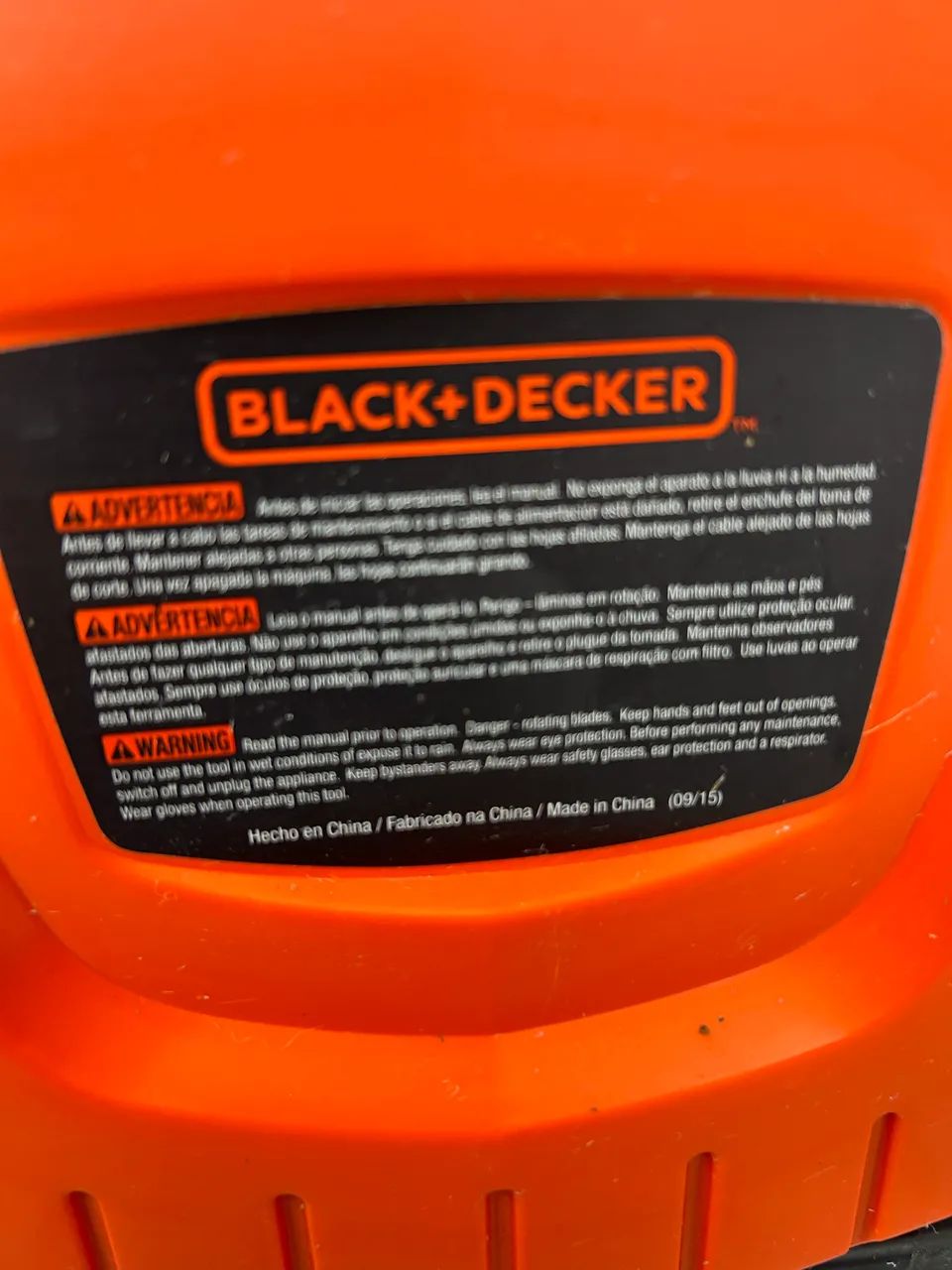Cortador de grama Black e Decker 