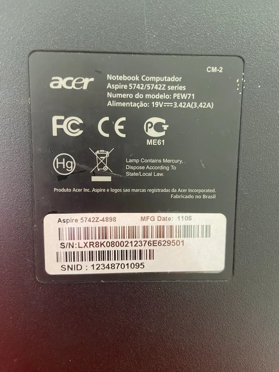 TECLADO ACER ASPIRE 5742Z - Foto 3
