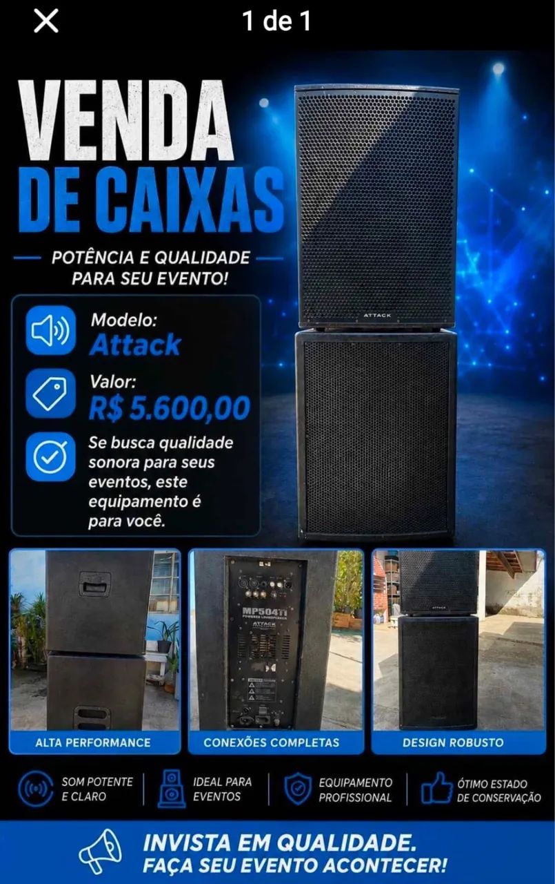 Caixa de Som | Attack  