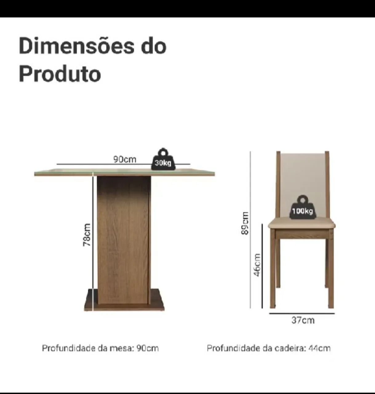 Mesa 4 cadeiras  - Foto 2