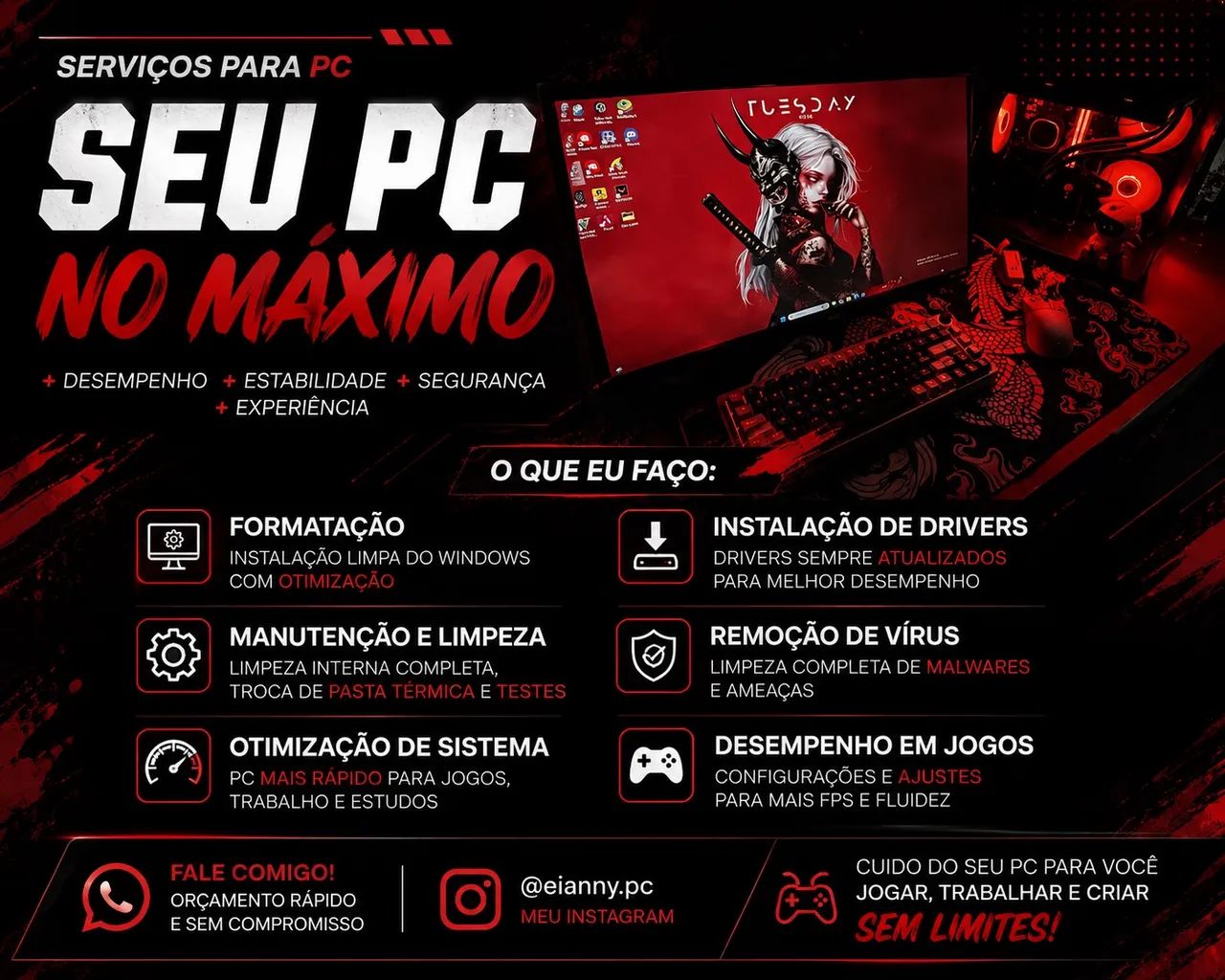 MONTAGEM DE COMPUTADORES - manutenção 
