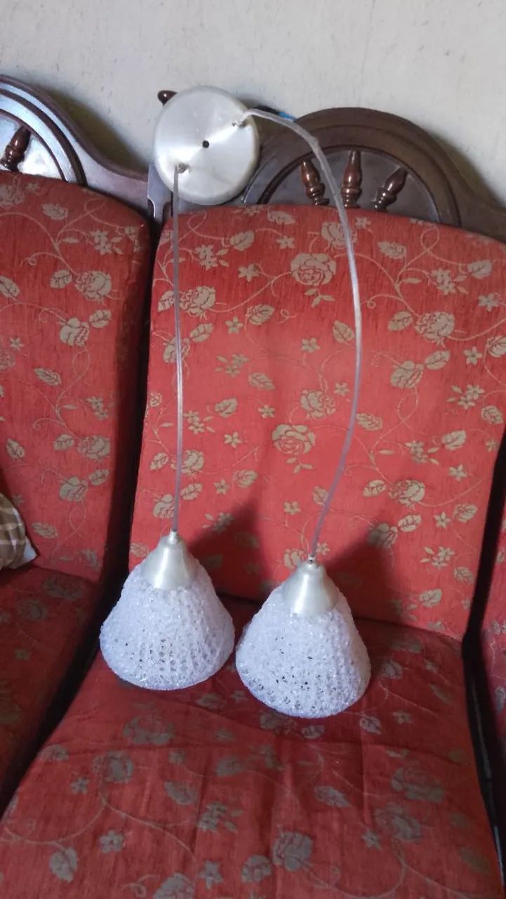 Lustre pendente duplo 