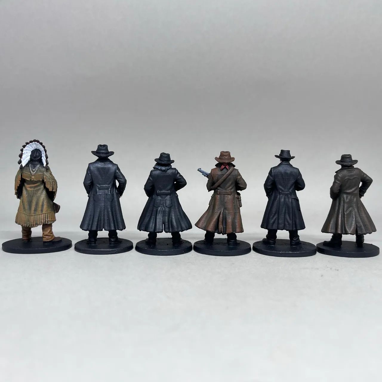 Kit 6 Miniaturas Personagens Faroeste Impressão 3D - Foto 2