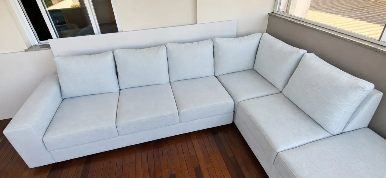 VENDO SOFÁ DE CANTO EM L COM CHAISE - Foto 2