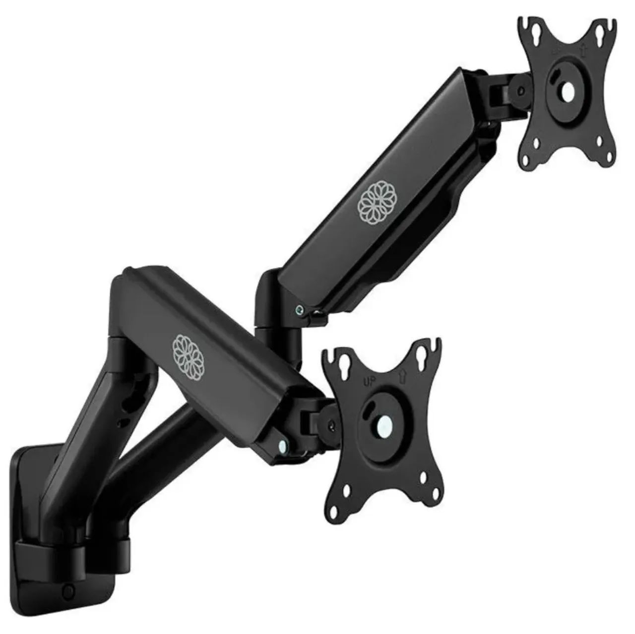 Suporte Articulado de Parede para 2 Monitores 17 a 34" polegadas - Braço Ergonômico Ajuste