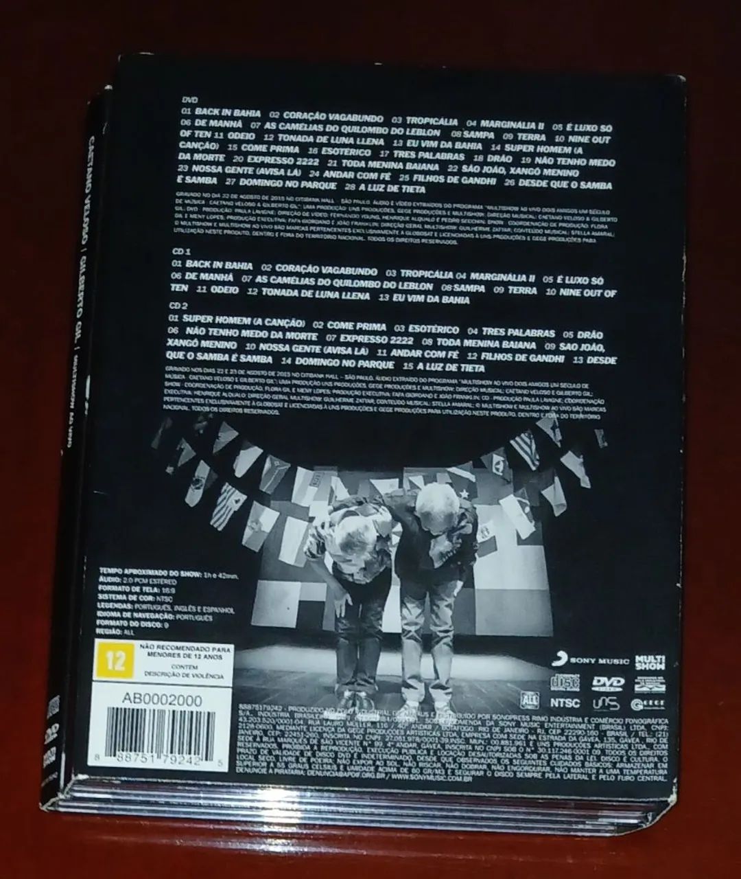 Cd Duplo + Dvd Caetano Veloso e Gilberto Gil  - Foto 2
