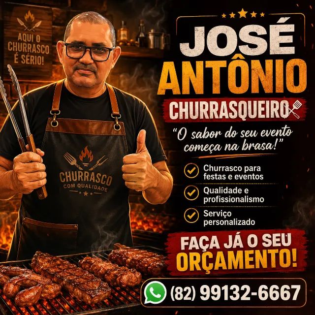 Churrasqueiro para Festas e Eventos | José Antônio