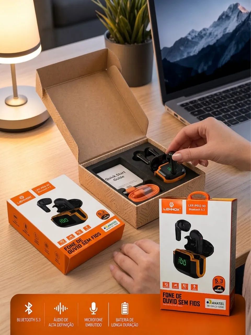 Fone Bluetooth Lehmox - Foto 3
