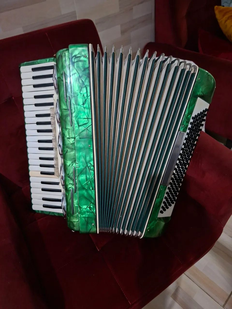 Acordeon 120 baixos veronese verde - Foto 4