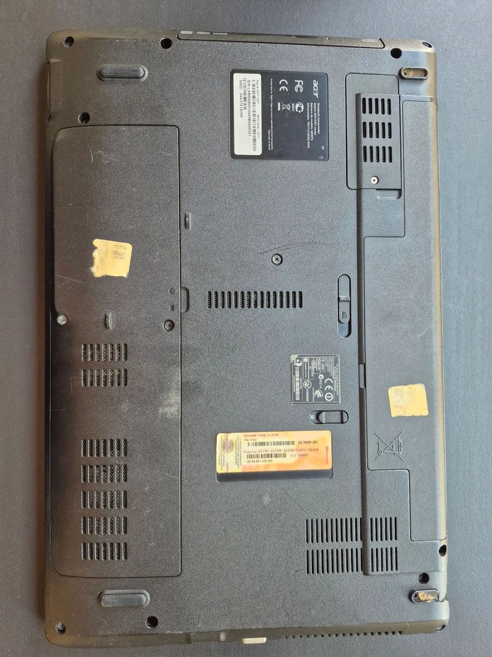Notebook Acer Aspire retirada de peças 
