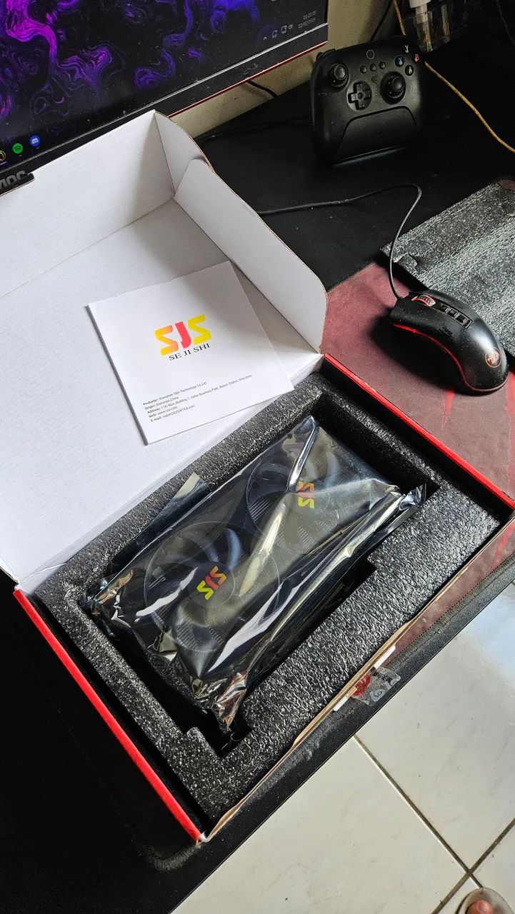 Placa de Vídeo AMD Radeon RX 6600 8GB GDDR6 SJS - IMPECÁVEL C/ CAIXA - Foto 5