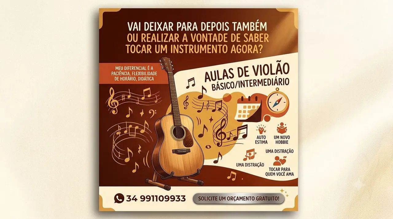Dou aulas de violão*leia anúncio"