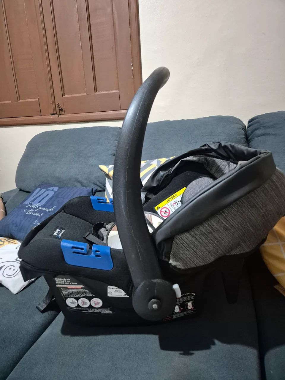 Bebê Conforto Burigotto Touring X + espelho retrovisor - Foto 3