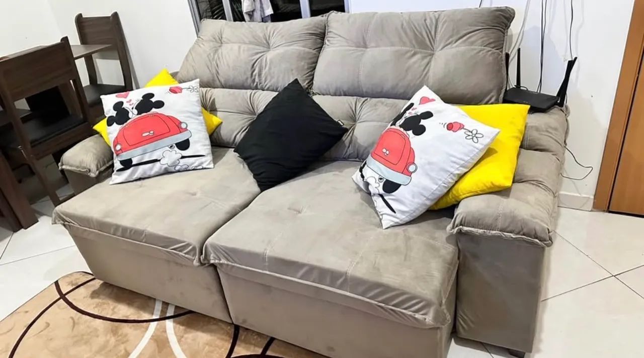 Sofá retrátil inclinável molas ensacadas  - Foto 3