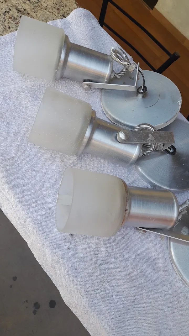 Arandelas de vidro kit com 3 - Foto 2