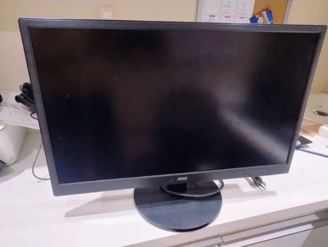 monitor aoc 23,6 led modelo m2470swh2 seminovo