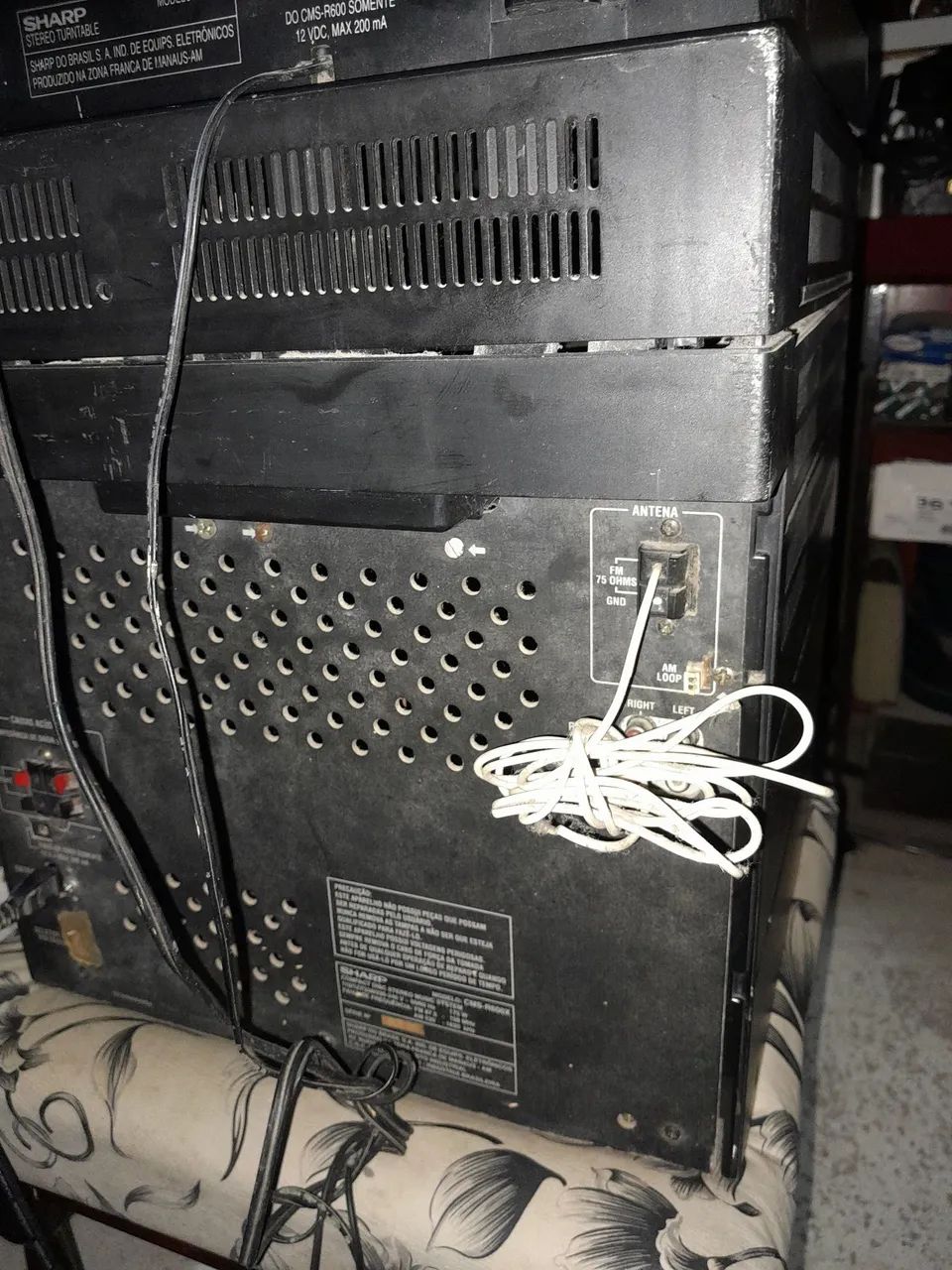 sistema de som modular vintage modelo Sharp CMS-R600. - Foto 5