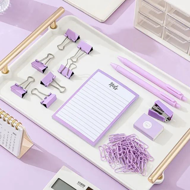 (PROMOÇÃO PIX) Kit escritório bloco adesivo clips - Foto 5