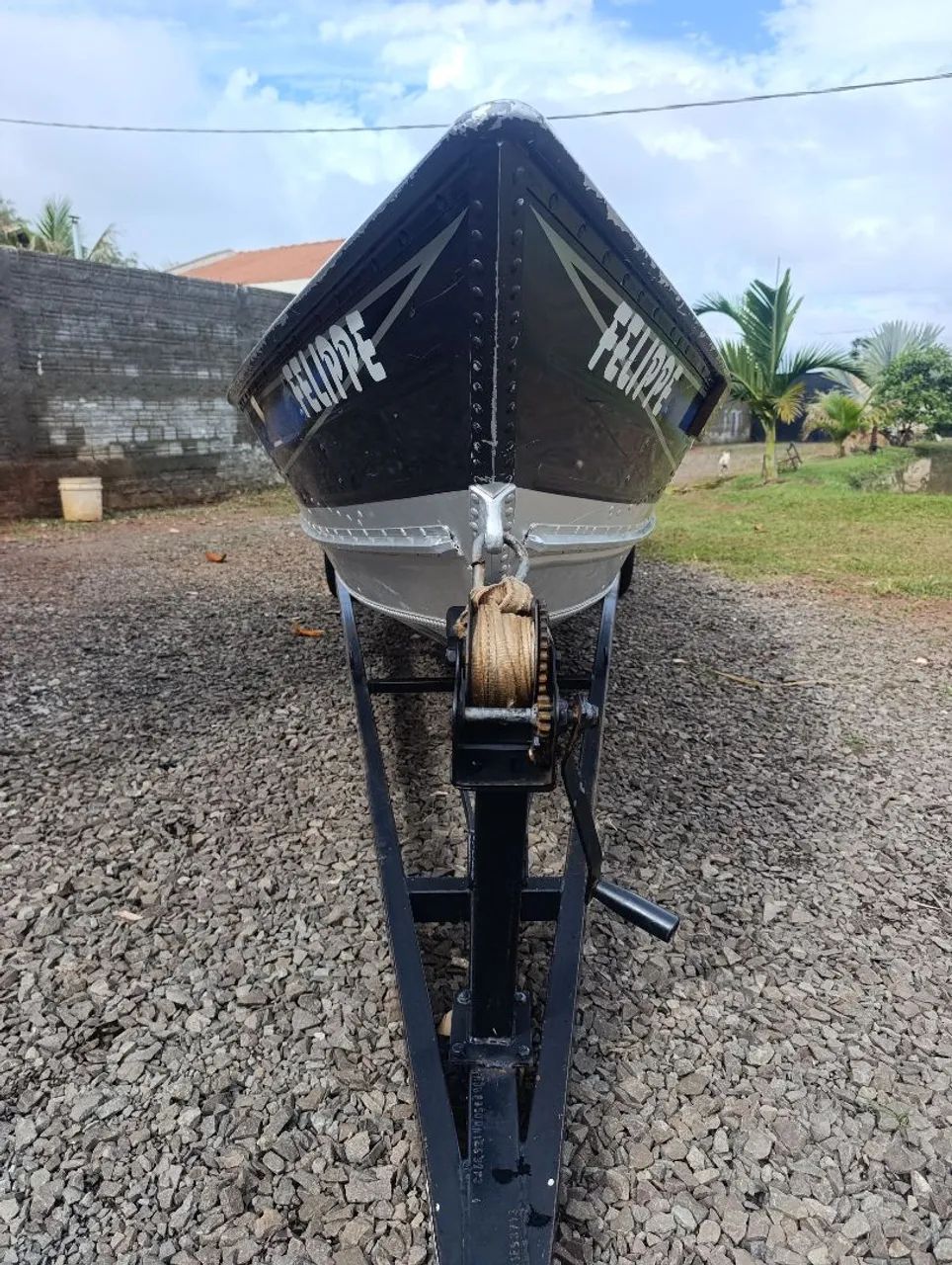 Conjunto Embarcação fluvimar, carreta e motor 30hp com partida elétrica  - Foto 3