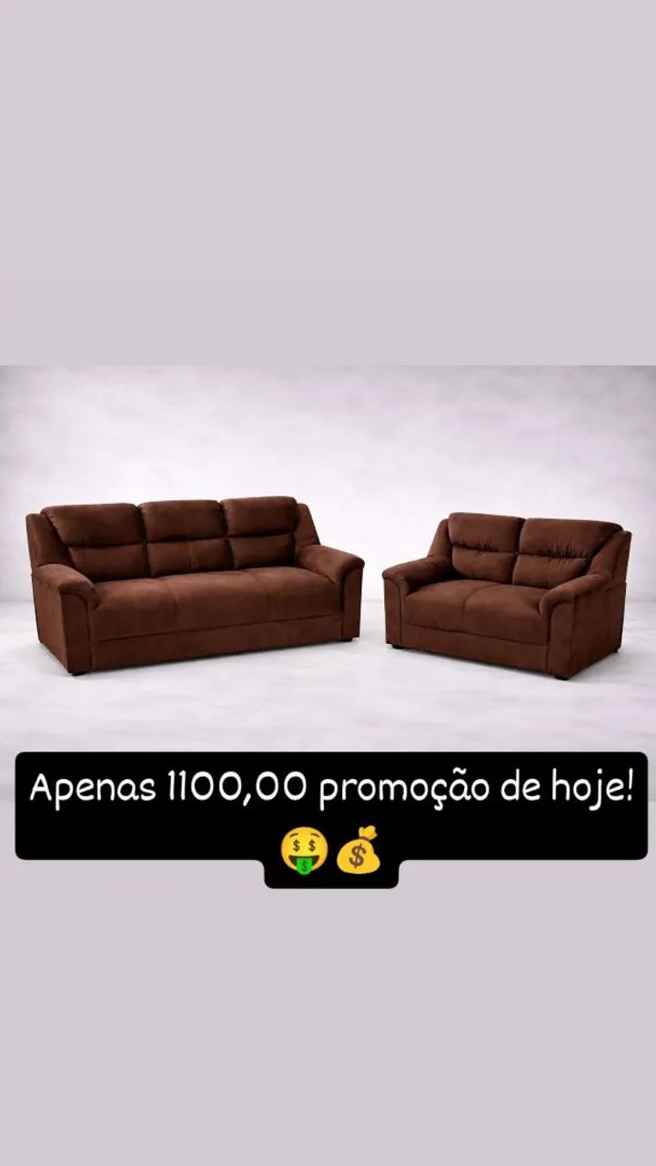Jogo de sofá 2 e 3 lugares novos direto da loja