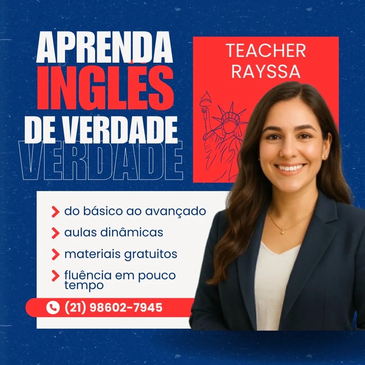 Aulas de inglês on-line. 
