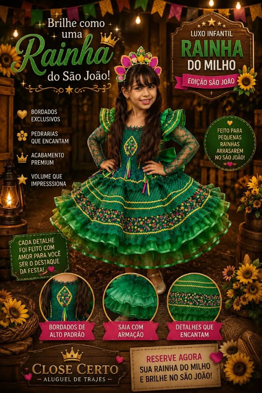 Vestido de criança são João (a partir de 60,00) - Foto 2