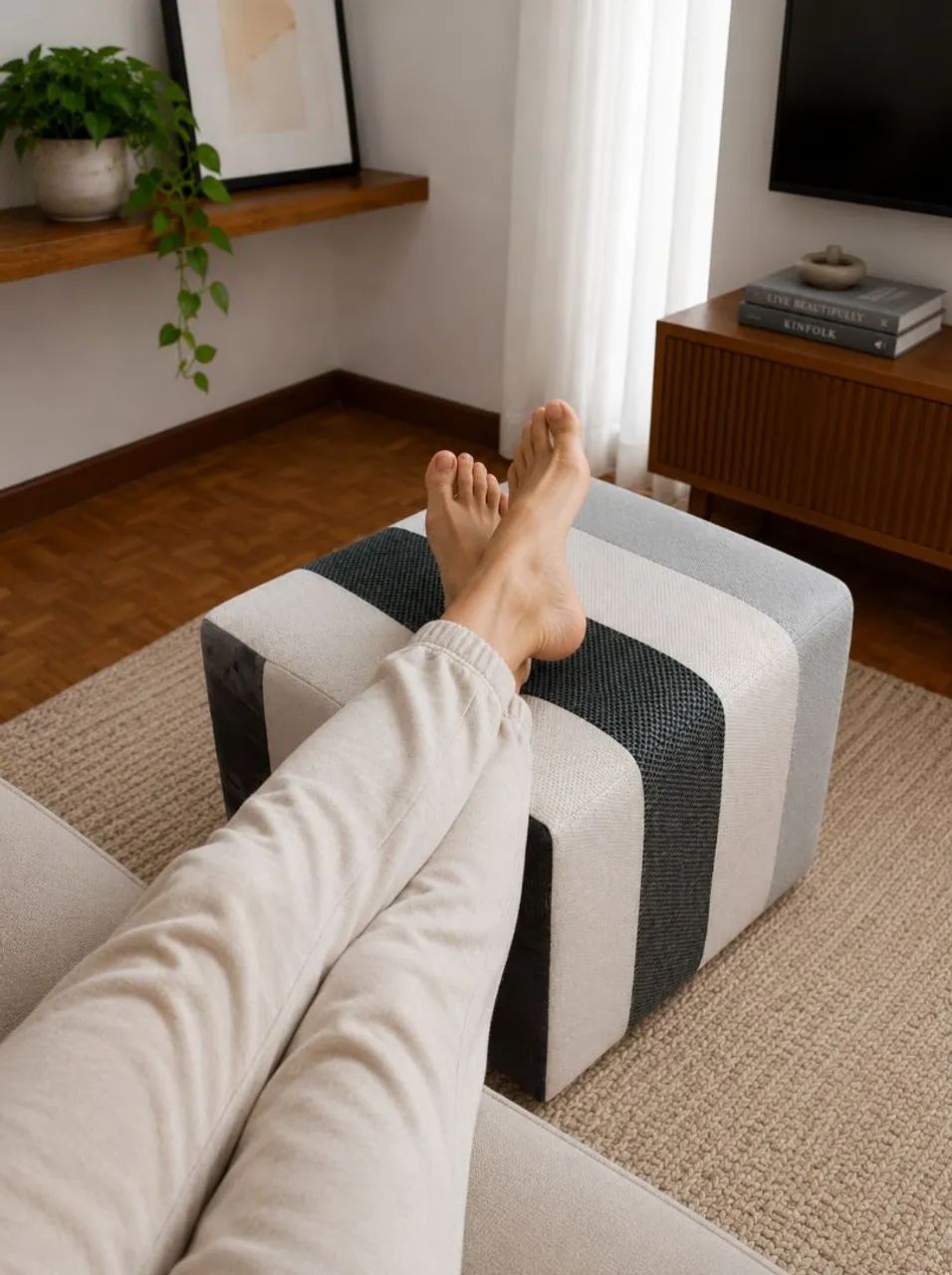 Puff Decorativo Multifuncional - Moderno e Confortável - Foto 3