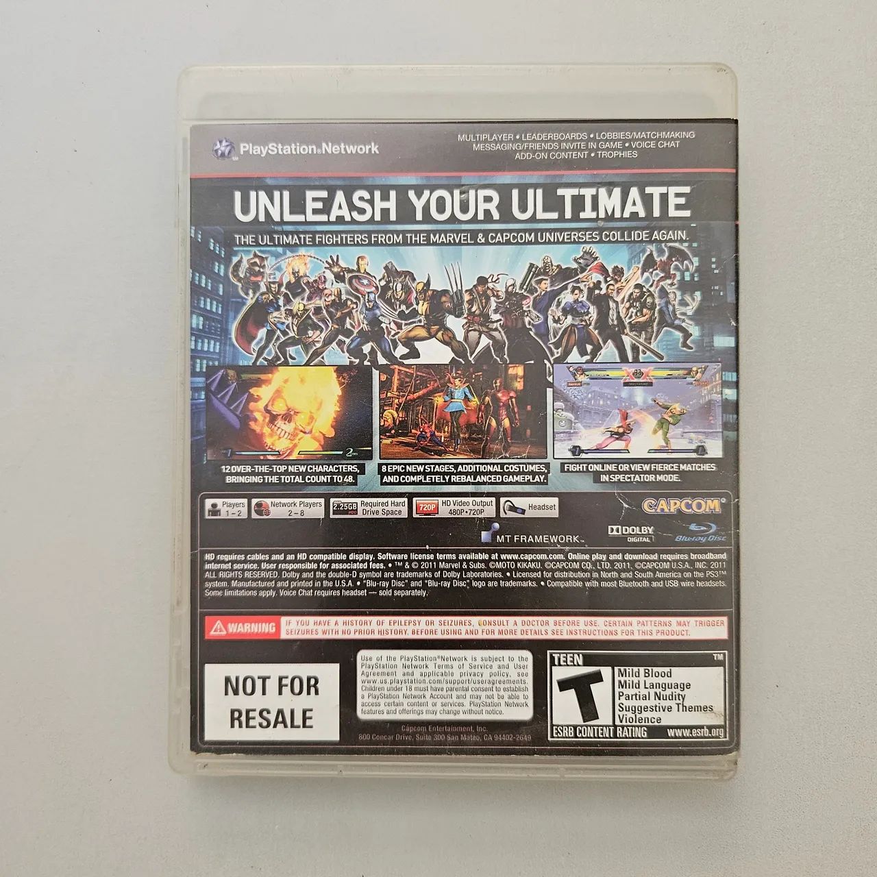 Ultimate marvel vs capcom 3 original ps3 - Foto 3