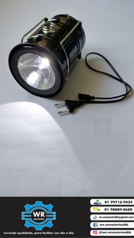 Lanterna led camping / lampião + brinde e entrega grátis - Foto 5