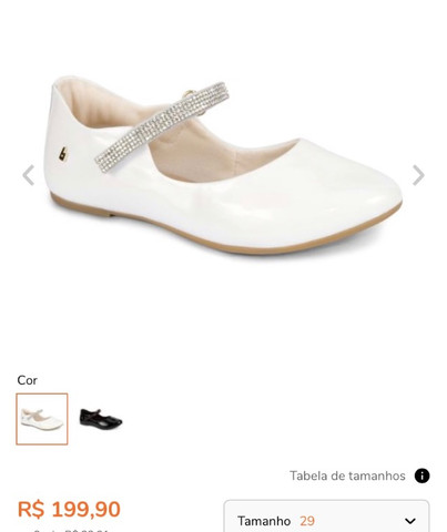 sapato branco infantil menina