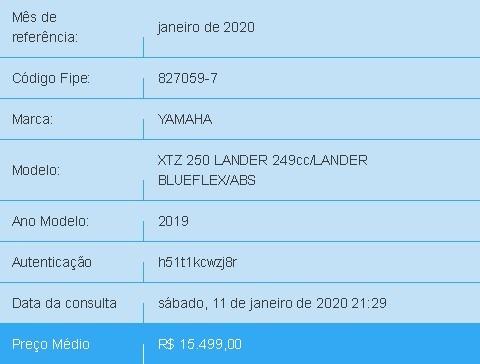 Lander 250 Blue Flex nunca caiu 9 mil km doc 2020 pago - Foto 2