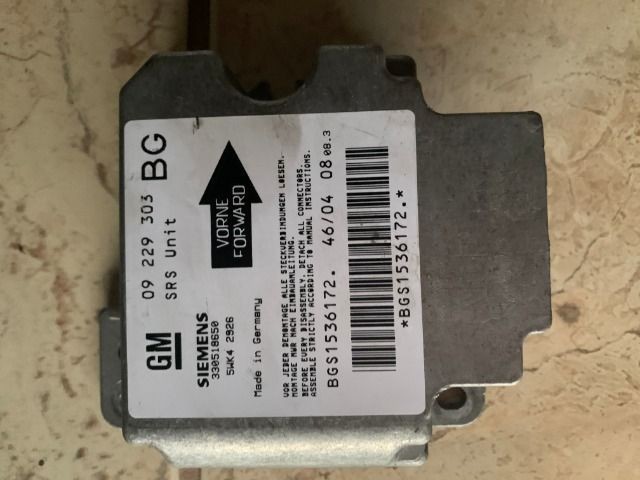 Modulo airbag gm zafira 09229303 , bg original