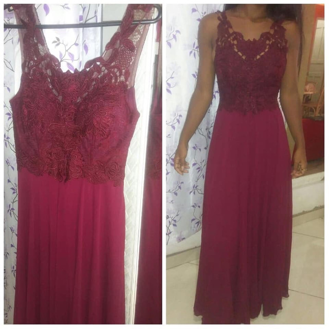 olx vestido de madrinha marsala