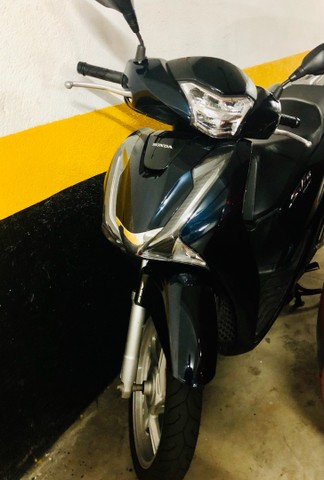 HONDA SH 150 AZUL, ACEITO TROCA POR MOTO!