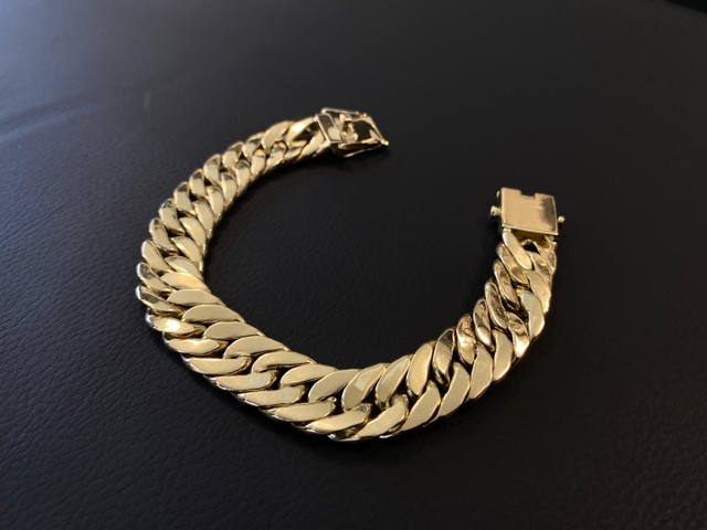 Pulseira Grumet Duplo em Ouro 18K 750 - Foto 3