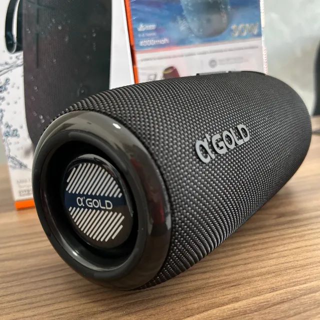 Caixa De Som Sem Fio A'gold Sm-09 Resistente A Água 30w - Foto 5