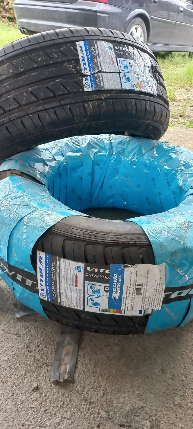 Pneu galaxy 245/60/14 letra branca buggy hot opala maverick - Foto 4