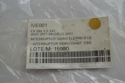 Comando Vidro Dianteiro Esquerdo Lexus Es350 2011 Original  - Foto 5