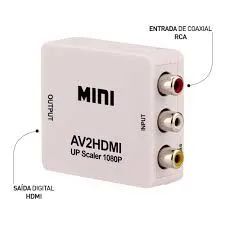Adaptador conversor RCA AV para HDMI  - Foto 4