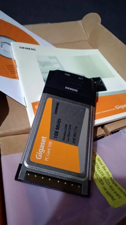 Gigaset PC CARD 108 Placa PCMCIA de rede Siemens wifi B G - Foto 4